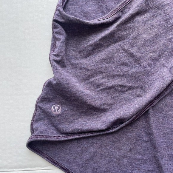 Lululemon Twist and Turn Tank Top Open Back Shelf Bra w/Pads Purple  sz XS - Picture 7 of 9